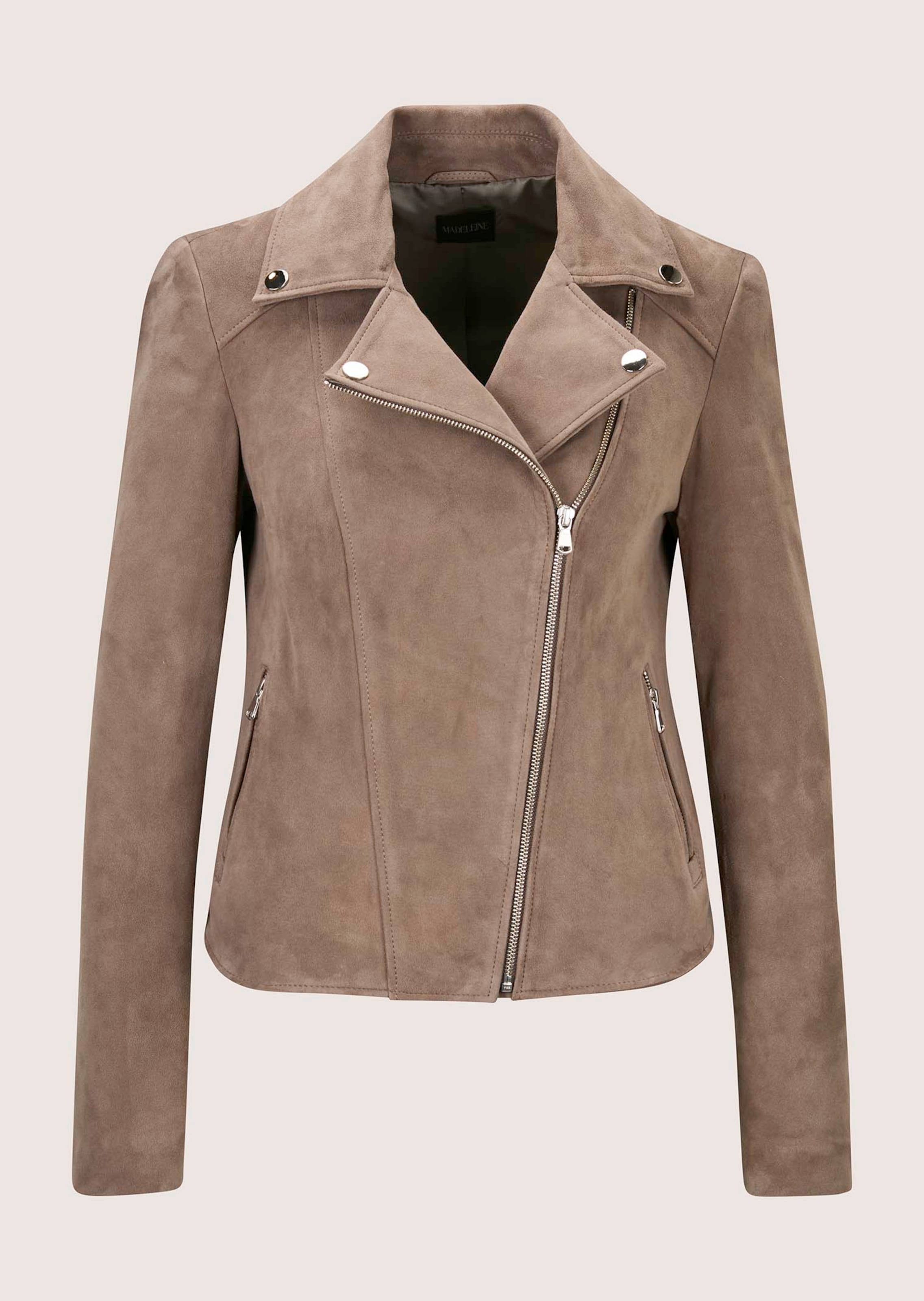 Bikerjacke aus Ziegenveloursleder