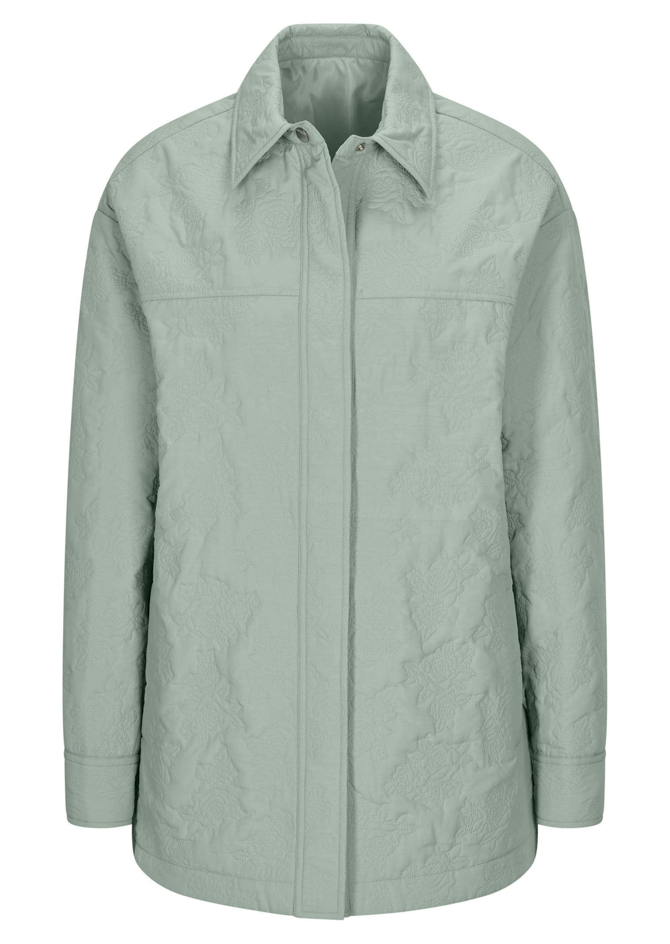 Hemdjacke mit geprägtem Blumenmuster