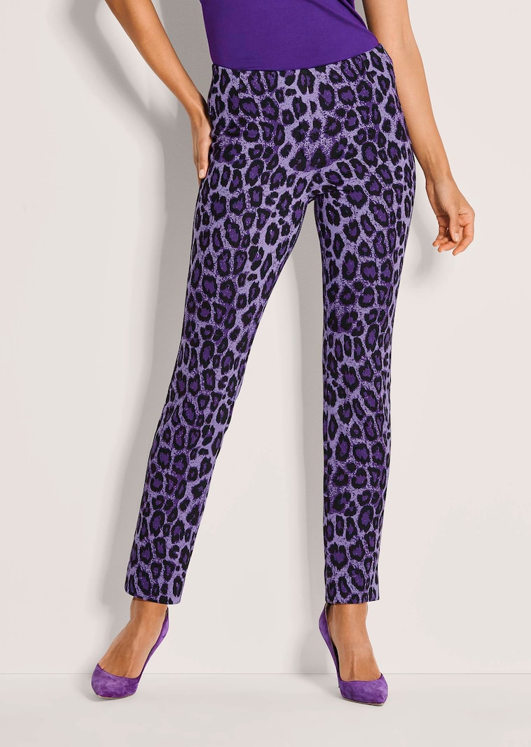 Legging met modieuze luipaardprint