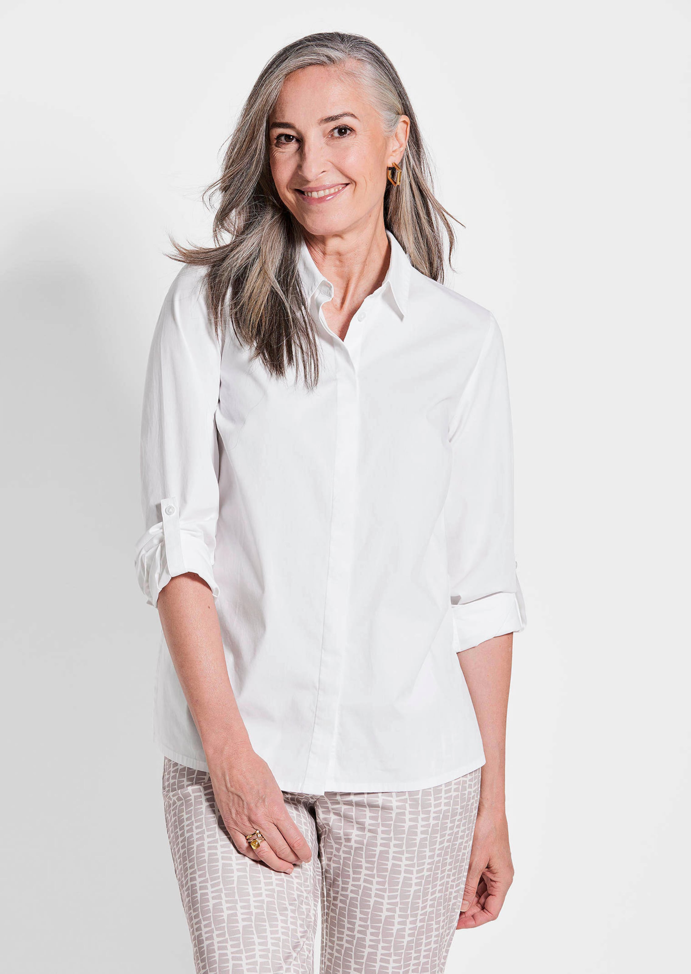 Klassieke blouse met omslagfunctie