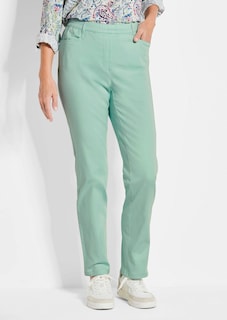 Broek LOUISA met elastische tailleband, van katoen-satijn thumbnail 1