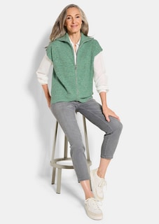 Gilet en tricot avec fermeture zippée thumbnail 4