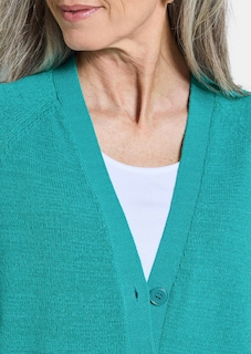 Strickjacke aus kühlem Bändchengarn thumbnail 5