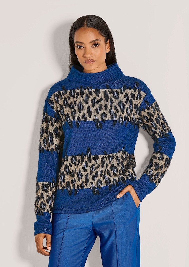 Jacquard-Sweatshirt mit Leo-Design
