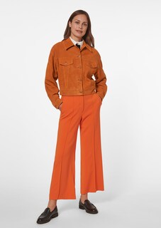 Veste en cuir velours de chèvre thumbnail 3