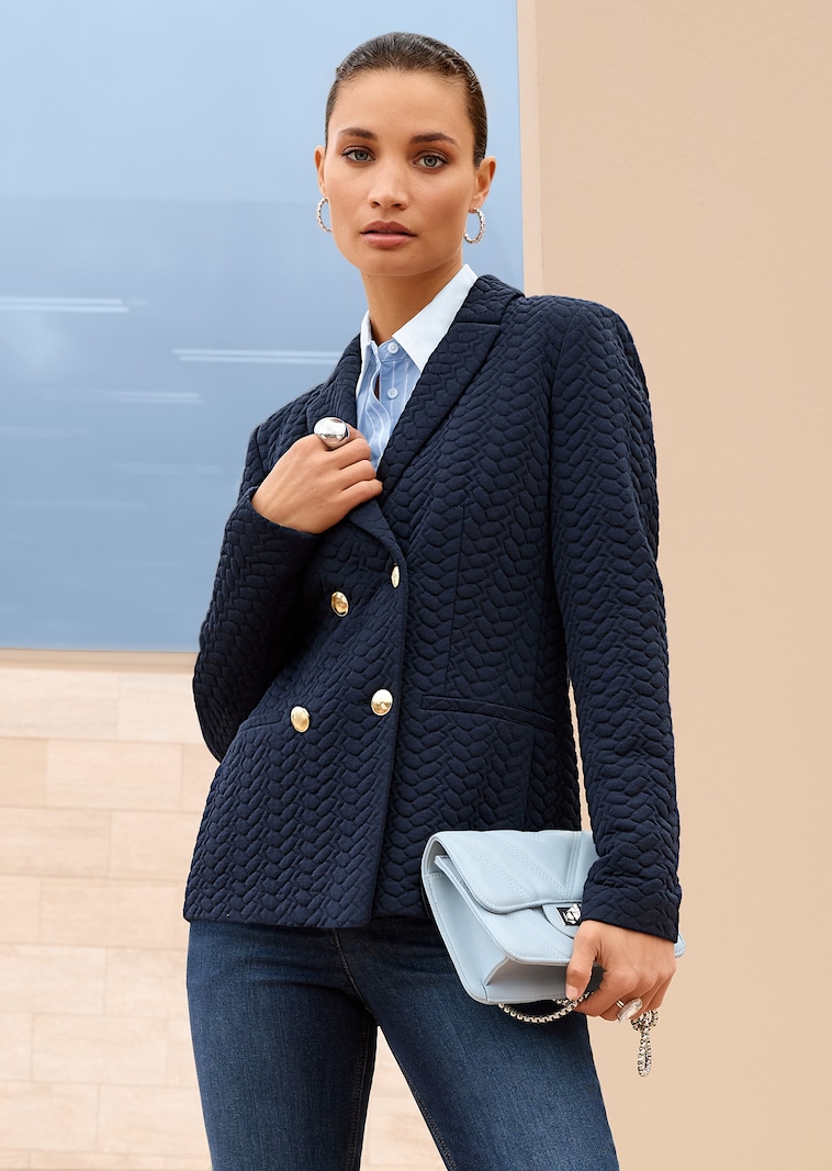 Double-breasted blazer in a nautical style