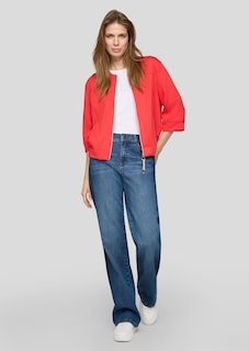 Verkürzte Jerseyjacke mit Glitzerdetail thumbnail 2