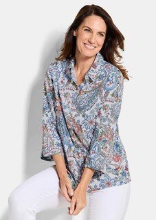 Paisley-Bluse mit Hemdkragen thumbnail 4