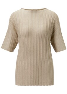 Halbarm-Pullover mit glanzvollem Finish thumbnail 2
