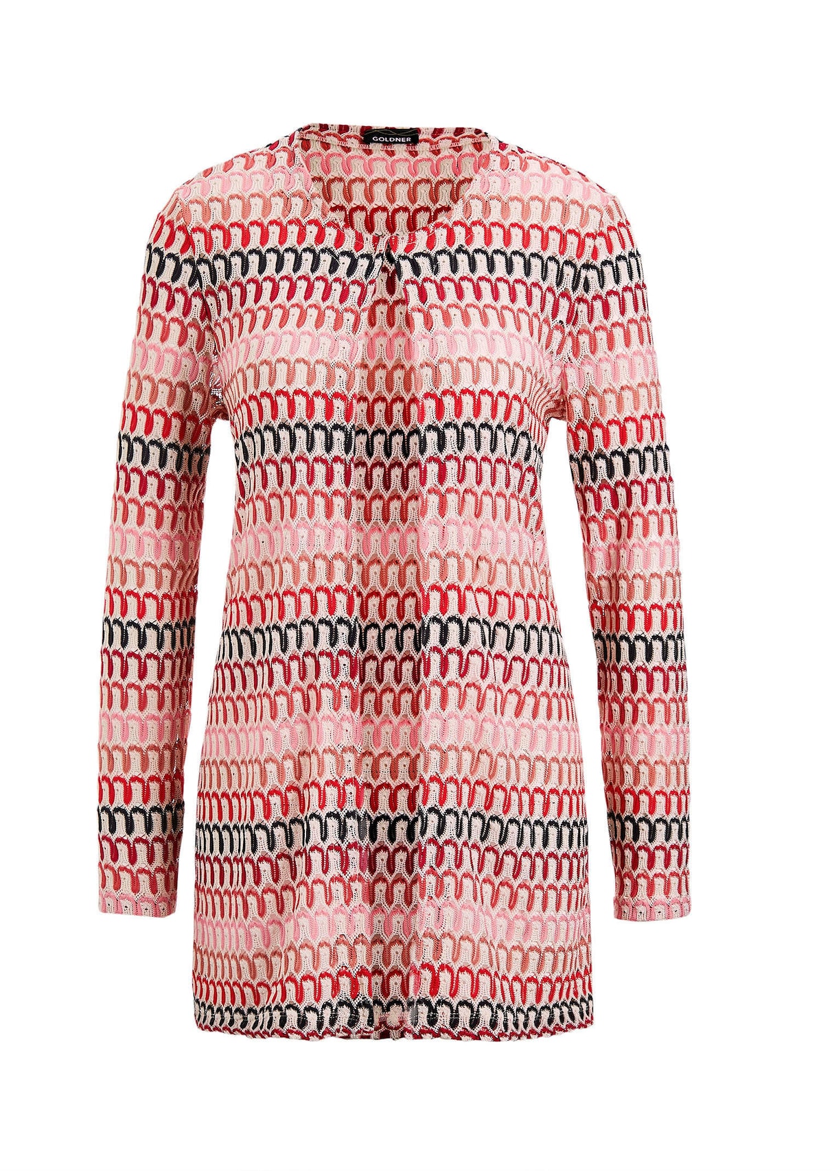 Veste longue, aspect dentelle