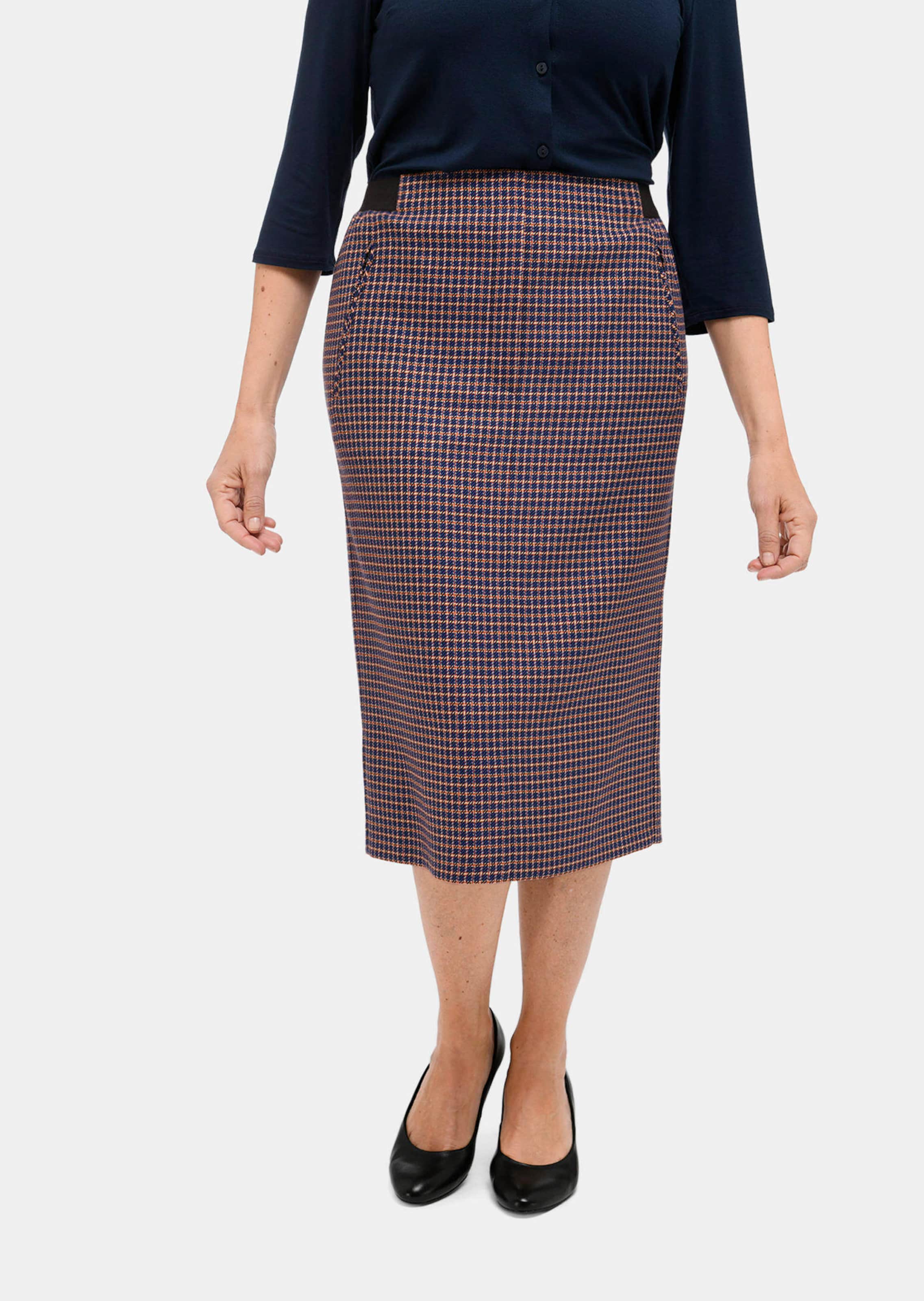 Geruite rok met elastische tailleband