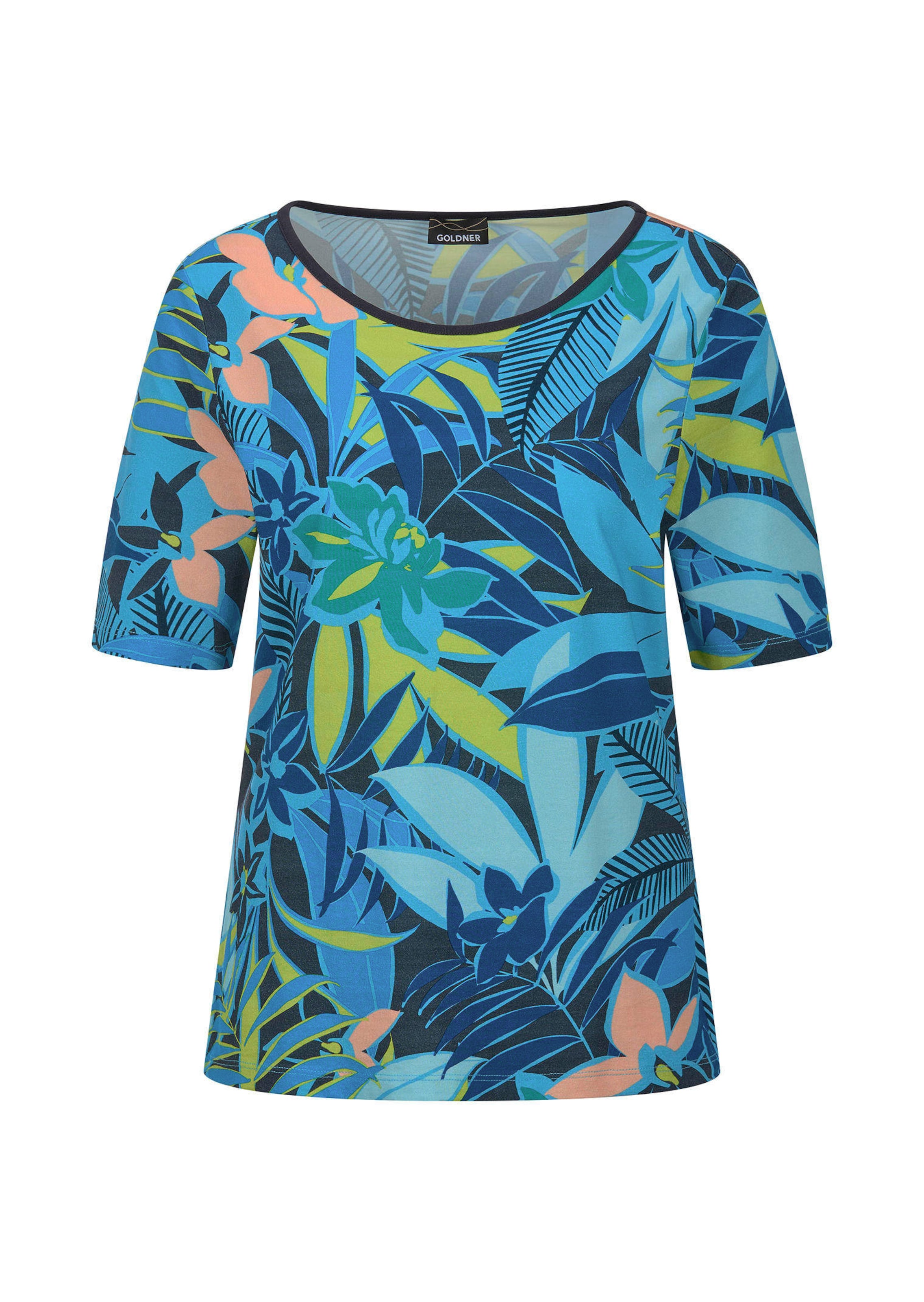 Jersey shirt met boothals
