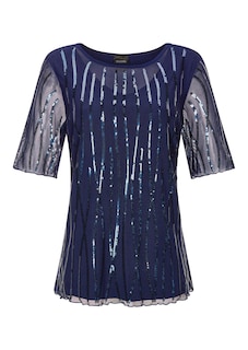 T-shirt en maille filet orné de paillettes thumbnail 6