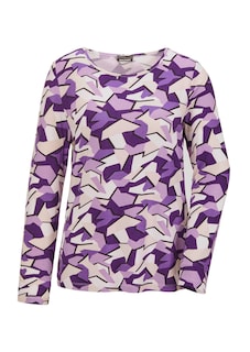 Langarmshirt mit auffälligem Muster thumbnail 6