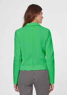 Blazer coupe courte en jersey avec parties structurées très tendance thumbnail 3