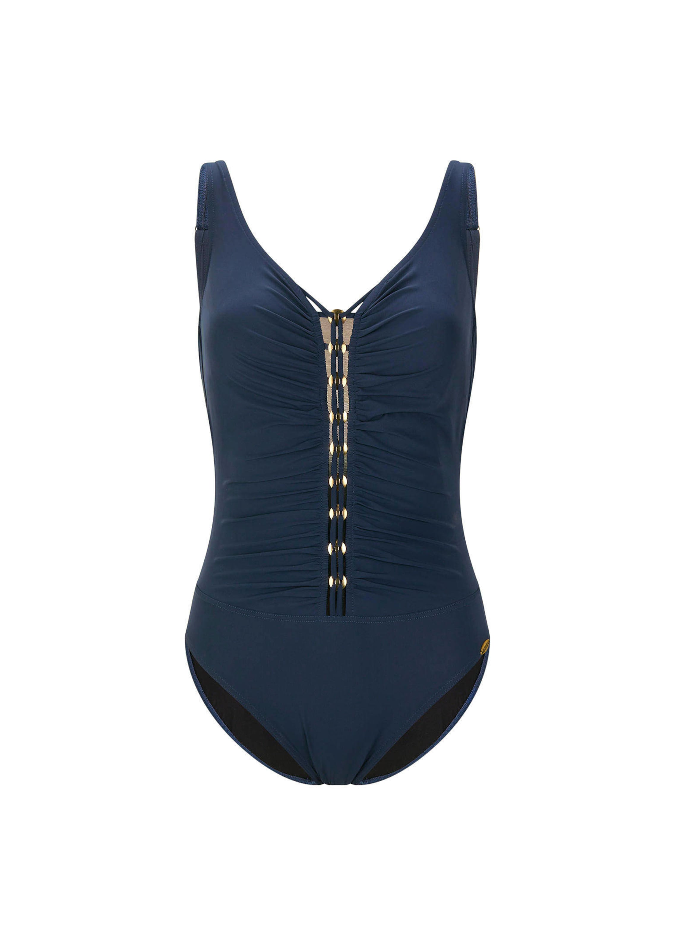 Badeanzug mit eleganter Raffung