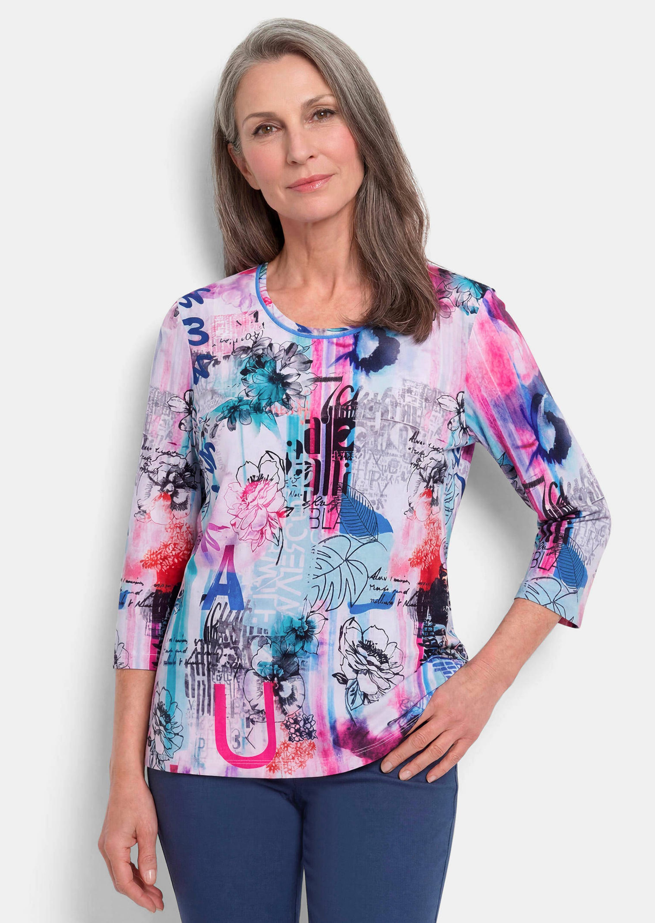T-shirt imprimé à couleurs vives