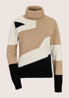 Rollkragen-Pullover mit geometrischem Muster thumbnail 7
