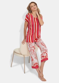Pyjama aus Baumwoll-Jersey mit Modal thumbnail 3