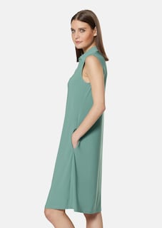 Ärmelloses Kleid mit Hemdkragen thumbnail 5