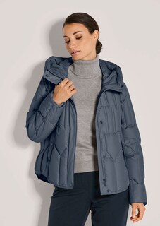 Sportive Daunen-Steppjacke mit Kapuze thumbnail 2