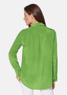 Seidenbluse mit edlem Schmuckknopf thumbnail 4