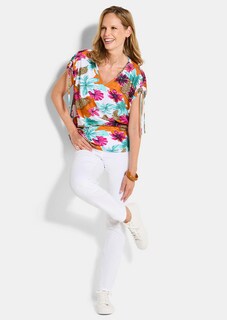 Jersey shirt met plooi op de schouder thumbnail 2