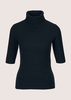 Kaschmirpullover mit Rollkragen und Halbarm thumbnail 7