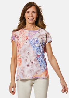 Druckbluse mit leichtem Glanz thumbnail 7