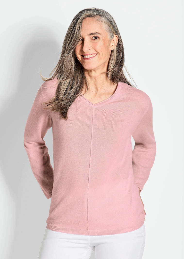 Pull à encolure en V en cachemire