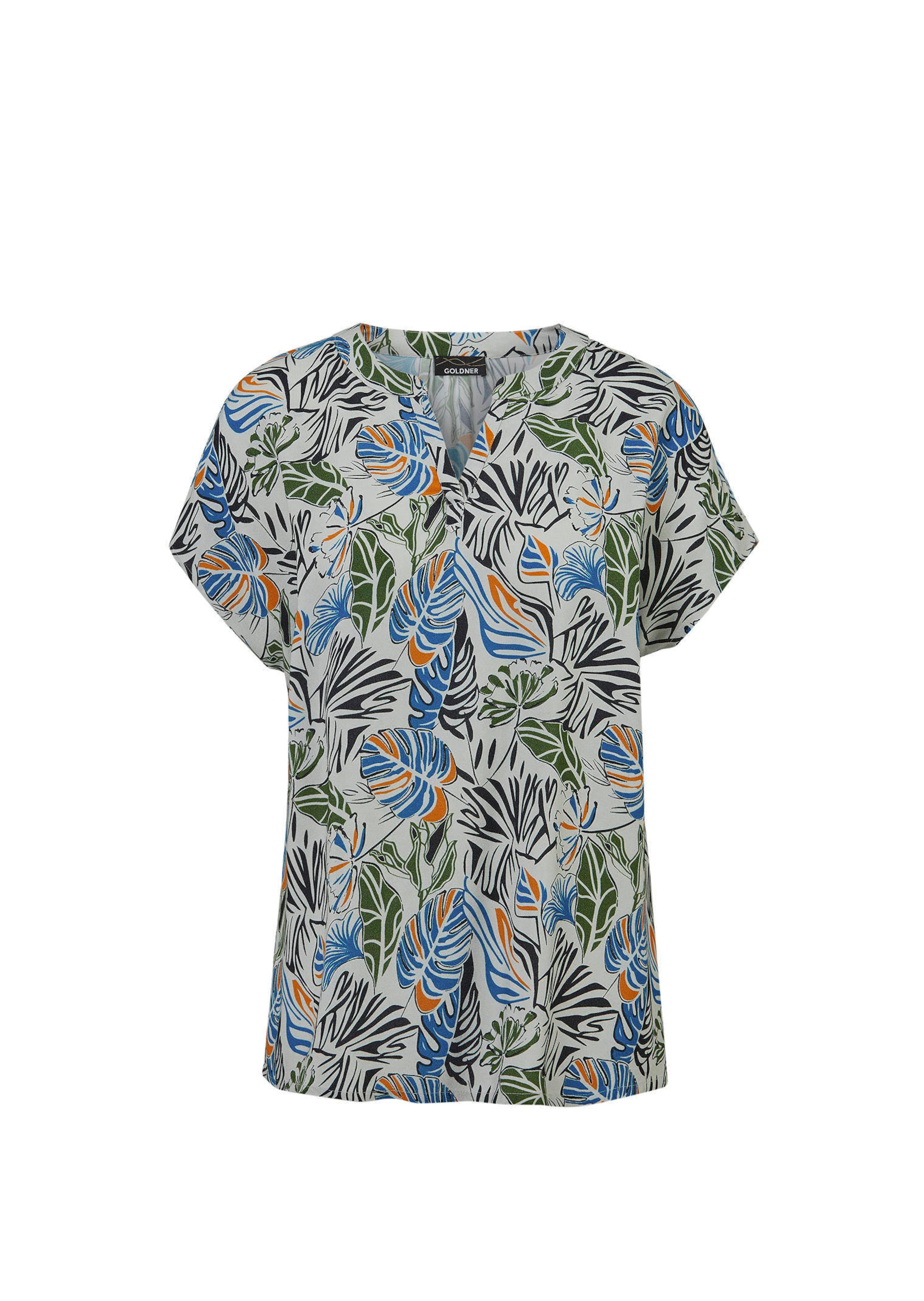 Bluse mit Tunika Ausschnitt