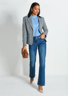 Blazer mit Samt-Akzenten thumbnail 1