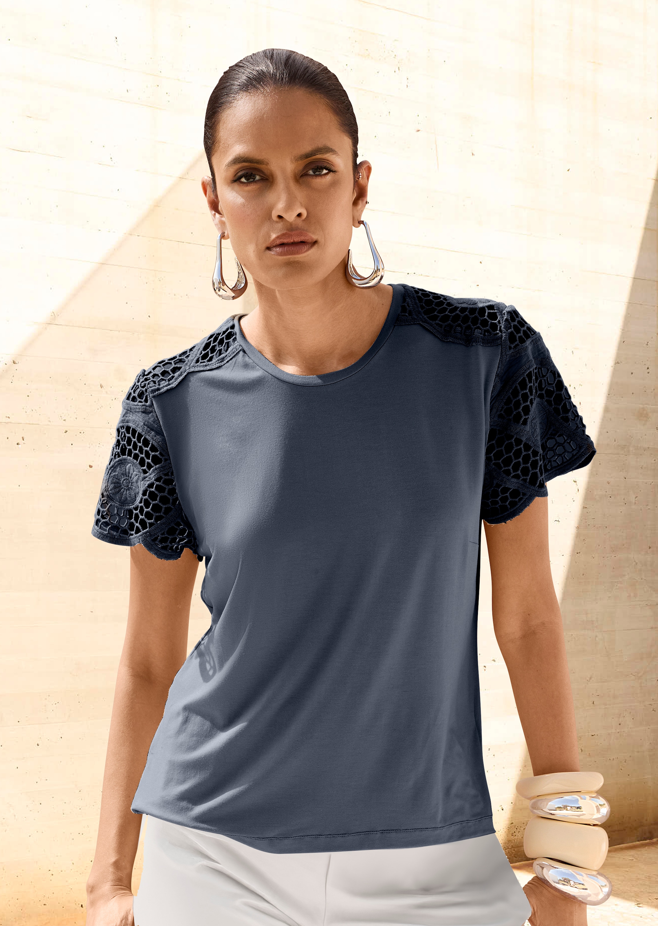 Shirt mit Spitze