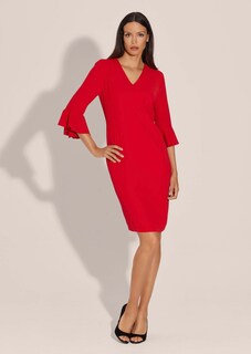Kleid mit Volant-Ärmeln und Taschen thumbnail 3