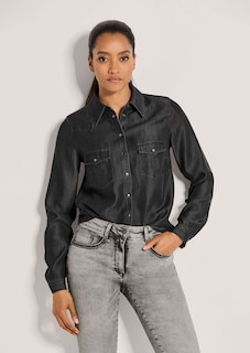 Blouse in denim look thumbnail 2