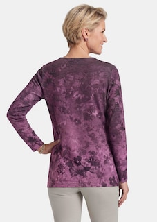 Langarmshirt mit bunten Glitzersteinen thumbnail 3