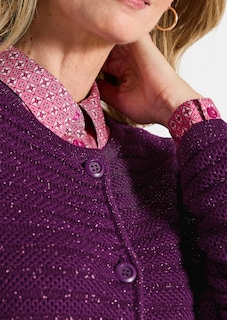Veste en tricot en coton et fils Lurex thumbnail 5