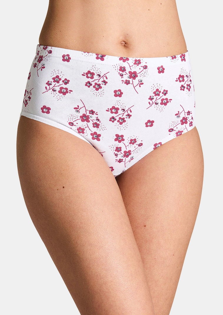 Lot de slips taille haute en coton