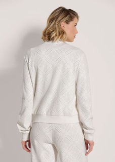 Jersey-Blouson in Spitzen-Optik thumbnail 4