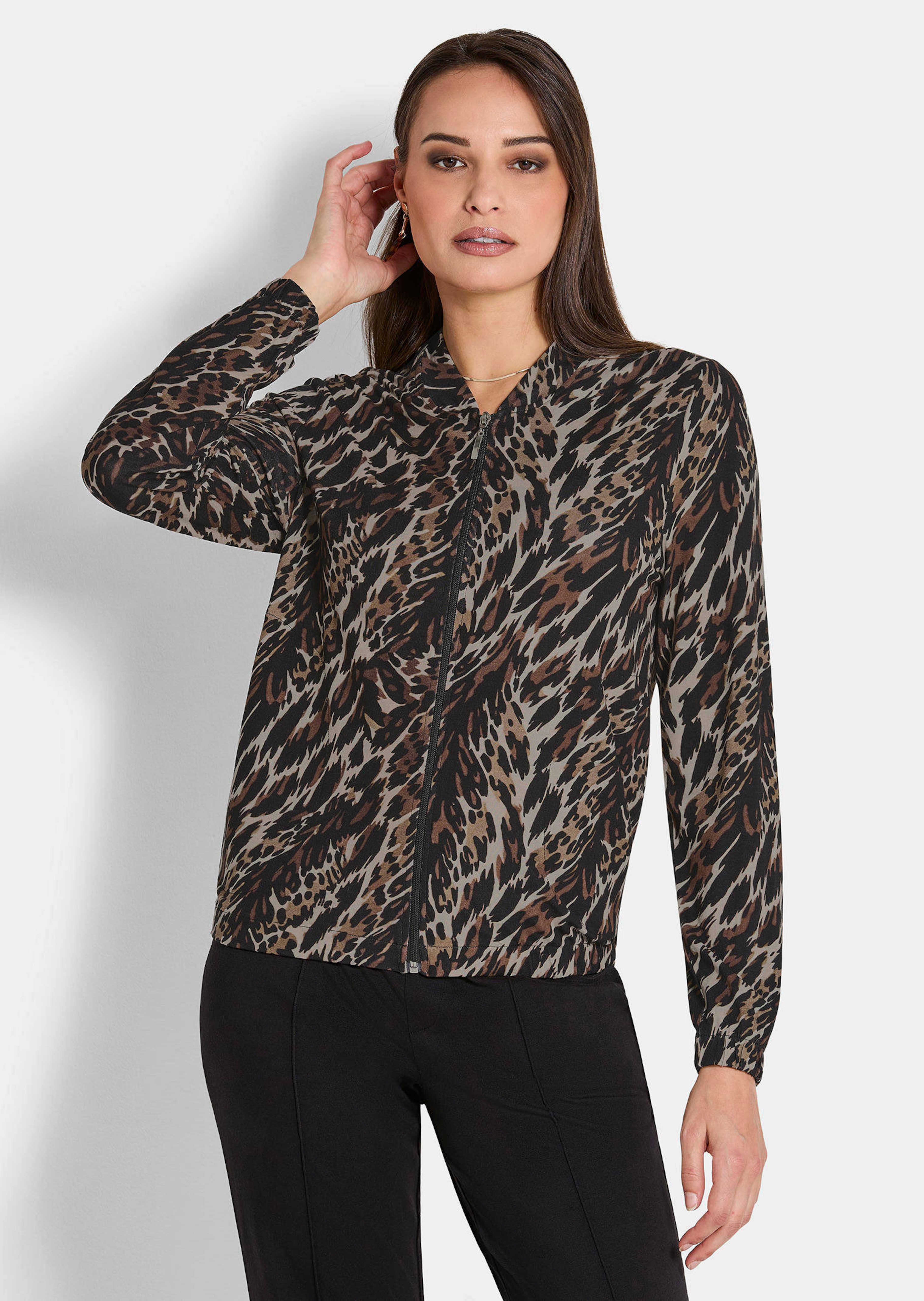 Veste de loisirs imprimée style blouson