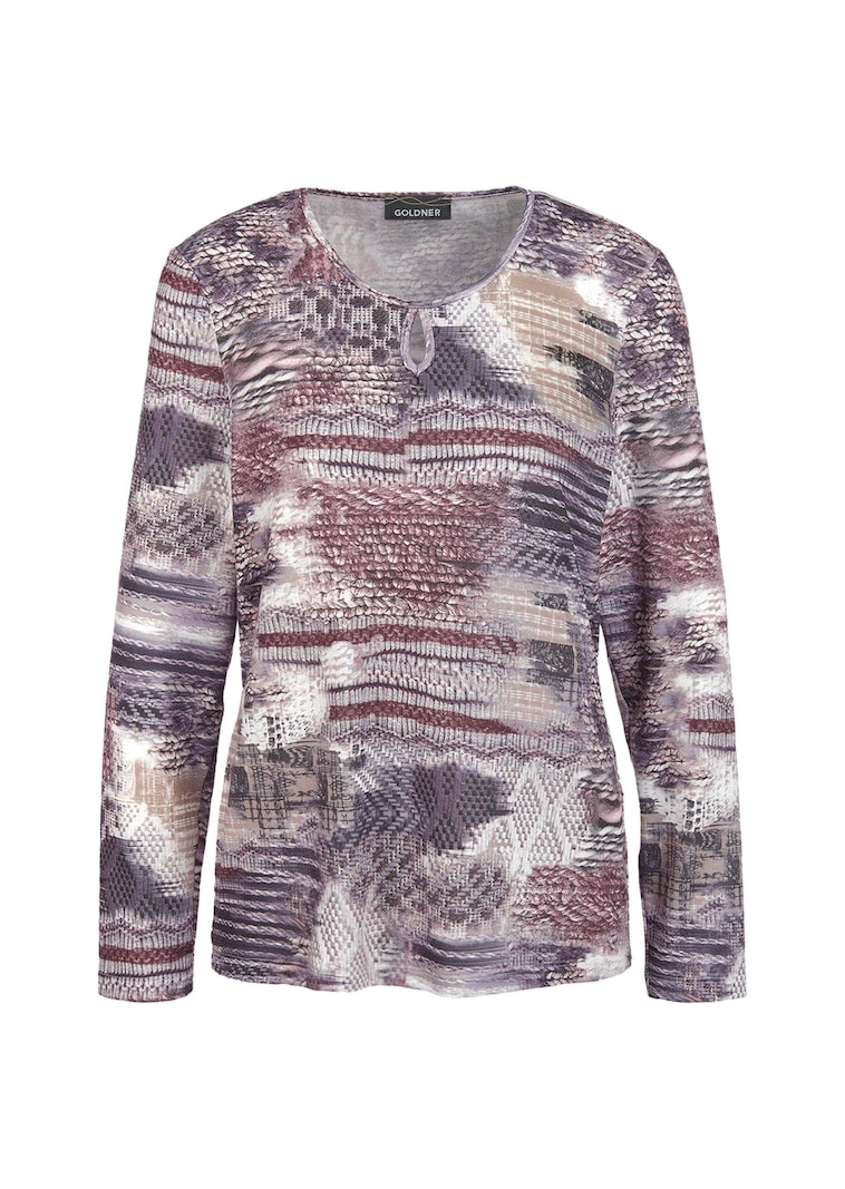 Außergewöhnliches Druckstrickshirt