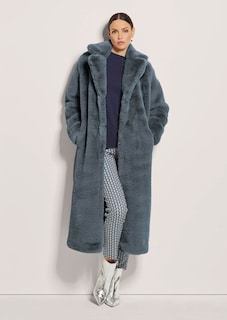 Manteau long en fausse fourrure thumbnail 2