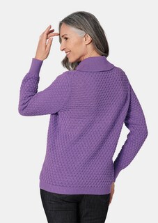 Tricot pullover met sierlijke kraag thumbnail 3