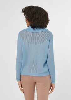 Feinstrick-Pullover mit Capuchon-Kragen thumbnail 4