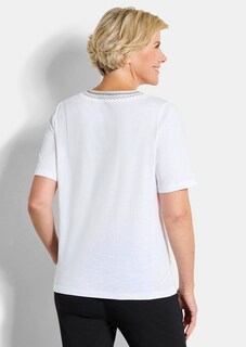 Katoenen shirt met borduursels thumbnail 3