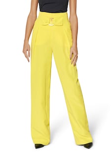 Weite Bundfaltenhose mit Zierschließe thumbnail 2