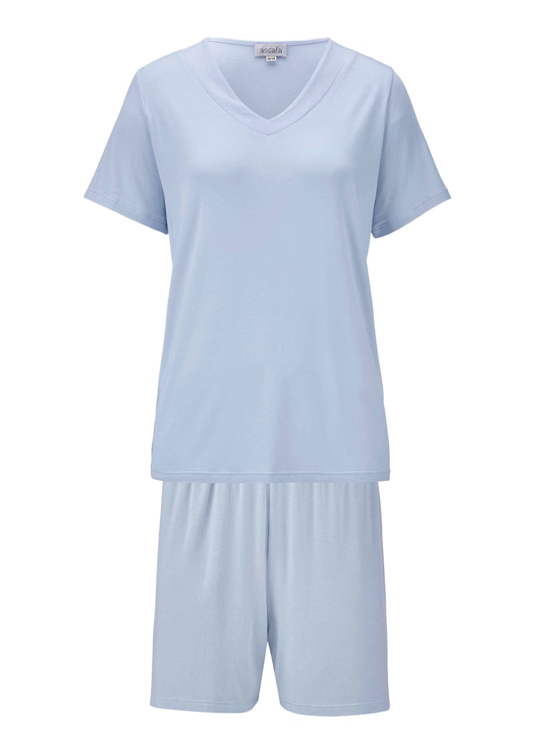 Shorty-Set aus glattem Jersey
