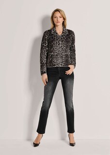 Trendstarke Strickjacke mit Leoparden-Muster thumbnail 3