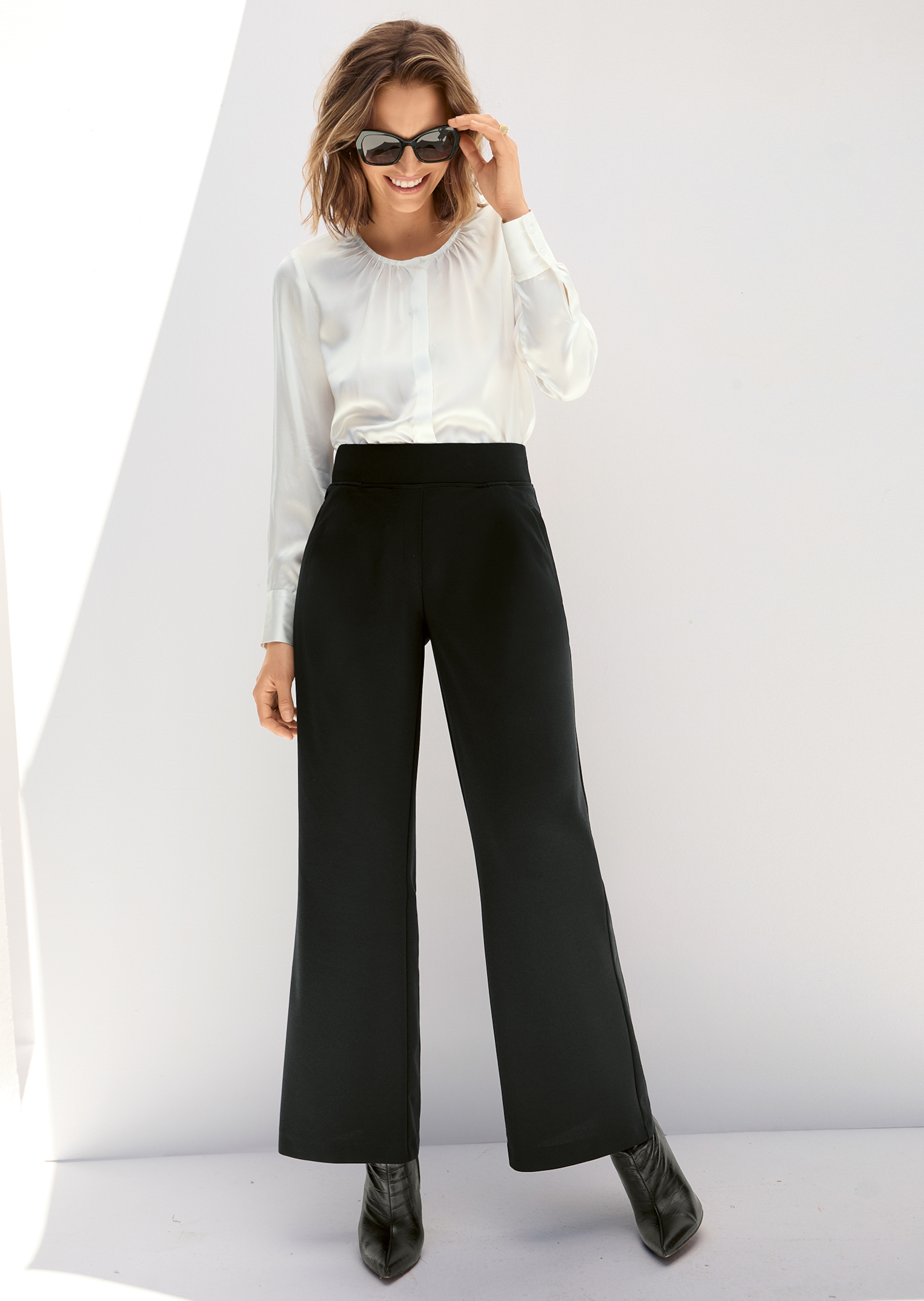 Elegante Seidenbluse