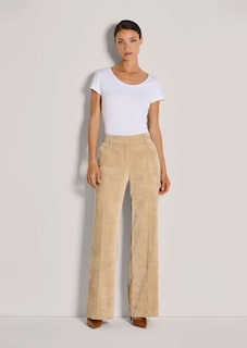 Weite Cordhose mit Bügelfalten thumbnail 3